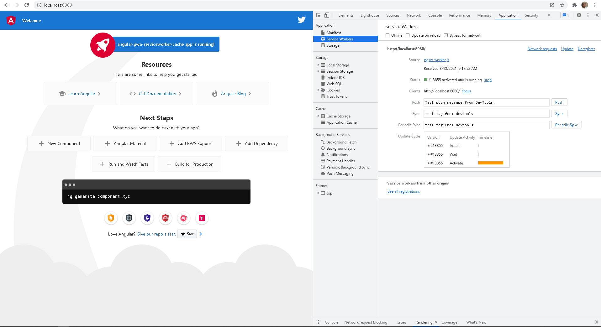 Serve Content When User is Offline with Service Workers in Angular